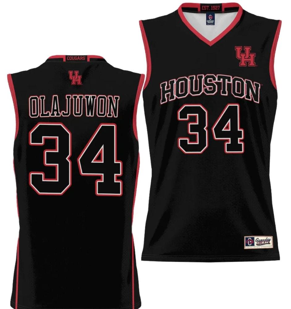Hakeem Olajuwon Jersey 34 Houston Cougars Nil College Basketball Lightweight B
