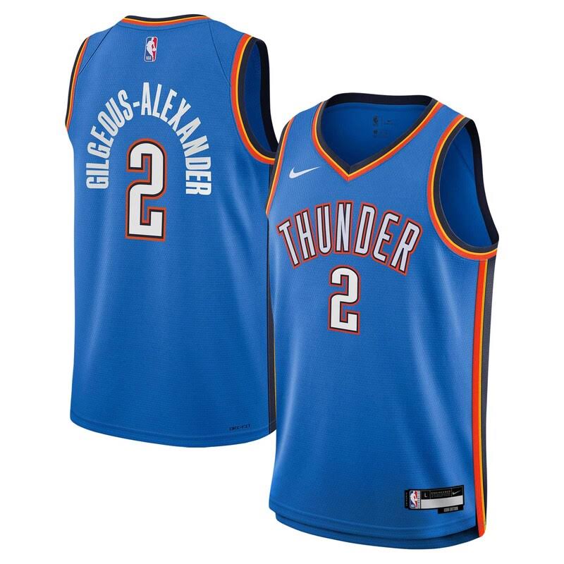 Youth Nike Shai Gilgeous Alexander Blue OKC Thunder Swingman Jersey