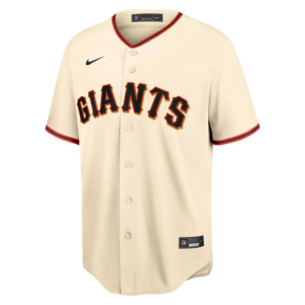 Men s Nike Cream San Francisco Giants Home Replica Team Jersey