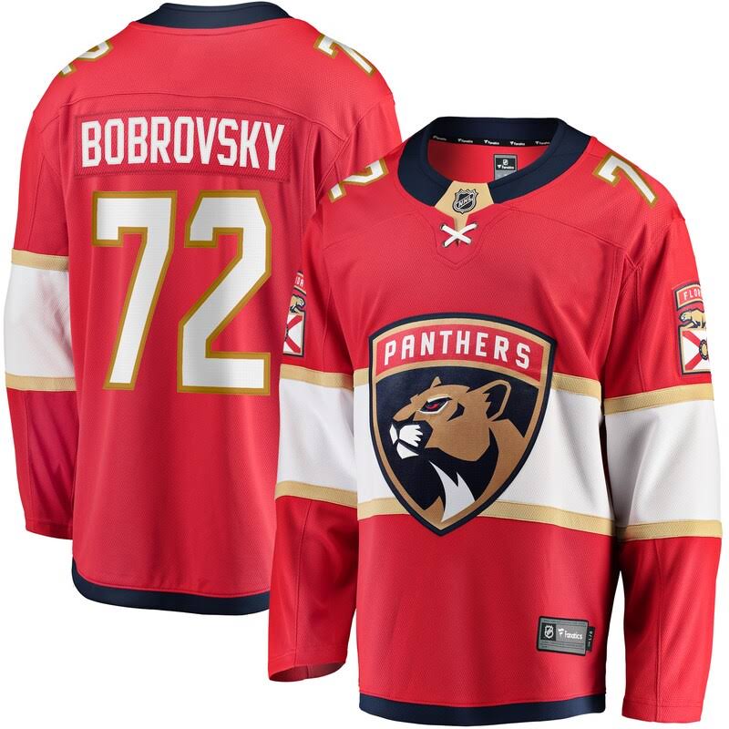 Men s Fanatics Sergei Bobrovsky Florida Panthers Breakaway Player Jersey