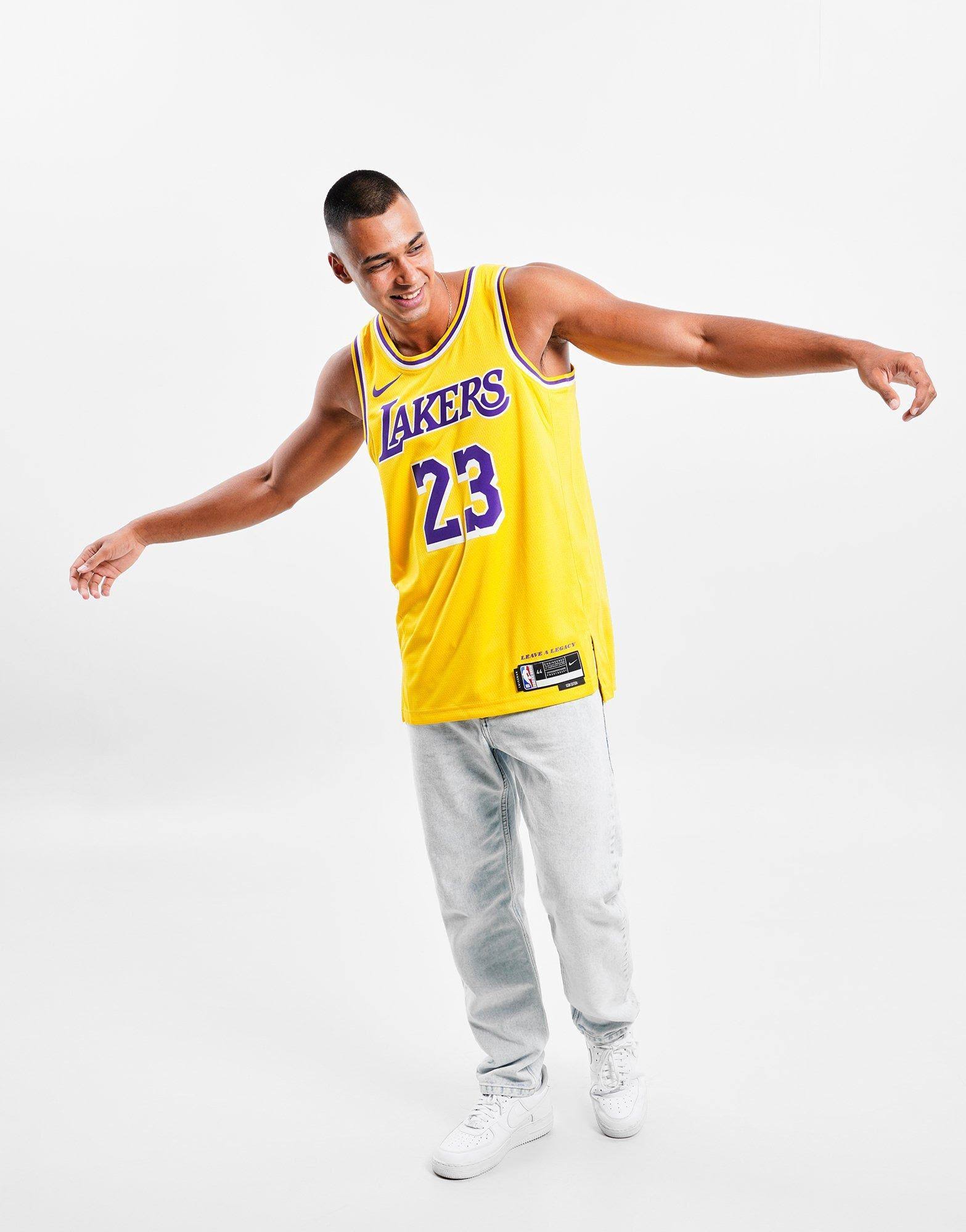 Unisex Nike Men s Lebron James Gold Los Angeles Lakers Swingman Jersey