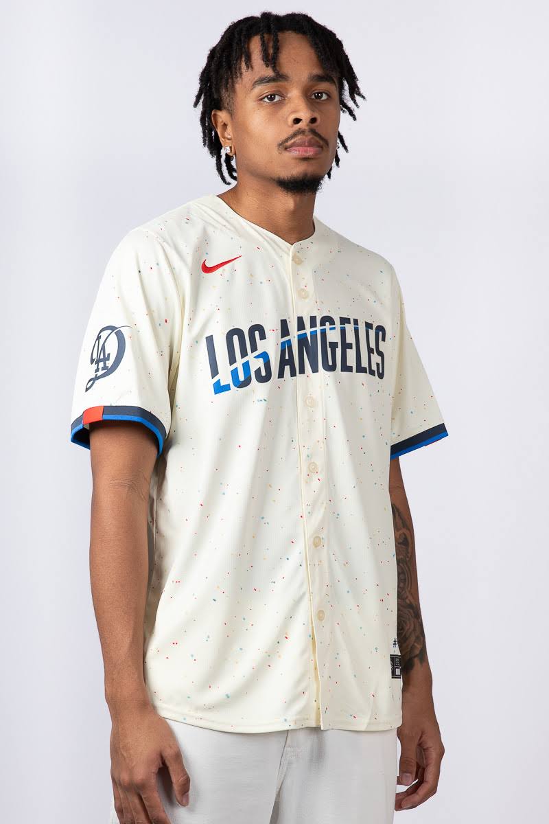 Men s Nike Cream Los Angeles Dodgers City Connect Limited Jersey