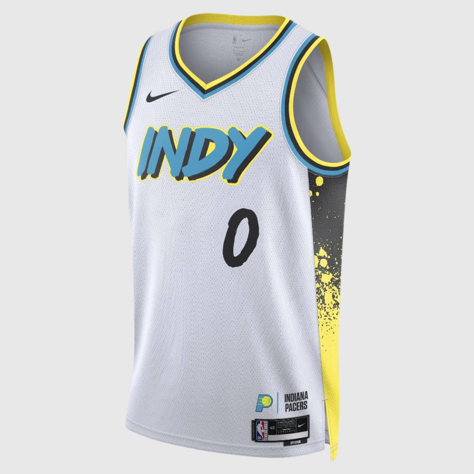 Nike Men s Tyrese Haliburton Indiana Pacers 2024 25 City Edition Dri fit Nba Swi