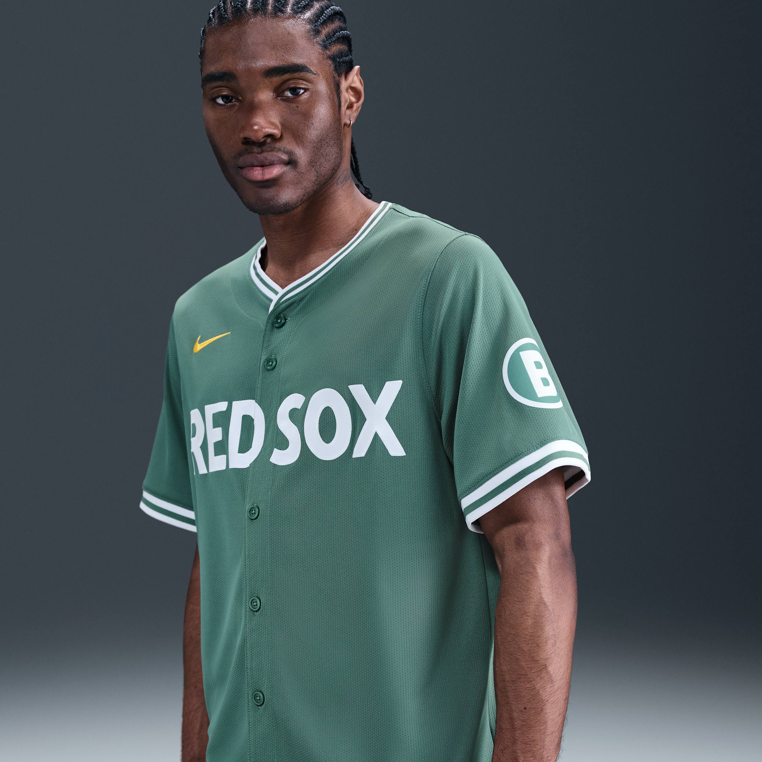 Men s Nike MLB Boston Red Sox City Connect Limited Jersey