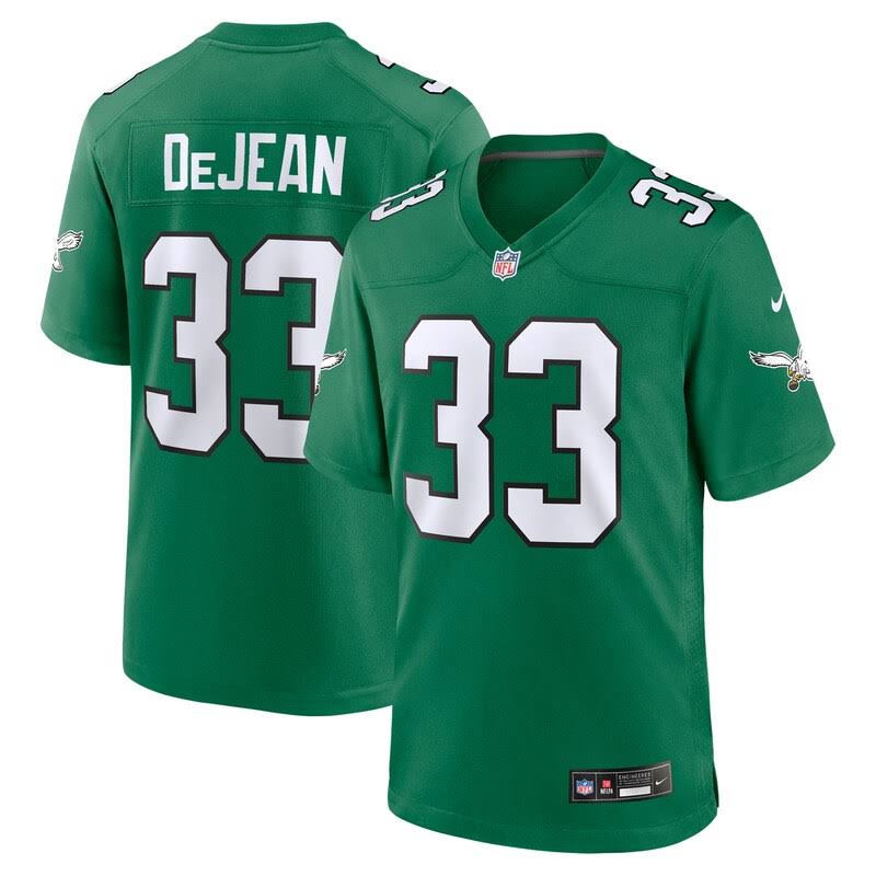 Men s Nike Cooper DeJean Kelly Green Philadelphia Eagles Alternate Game Jersey