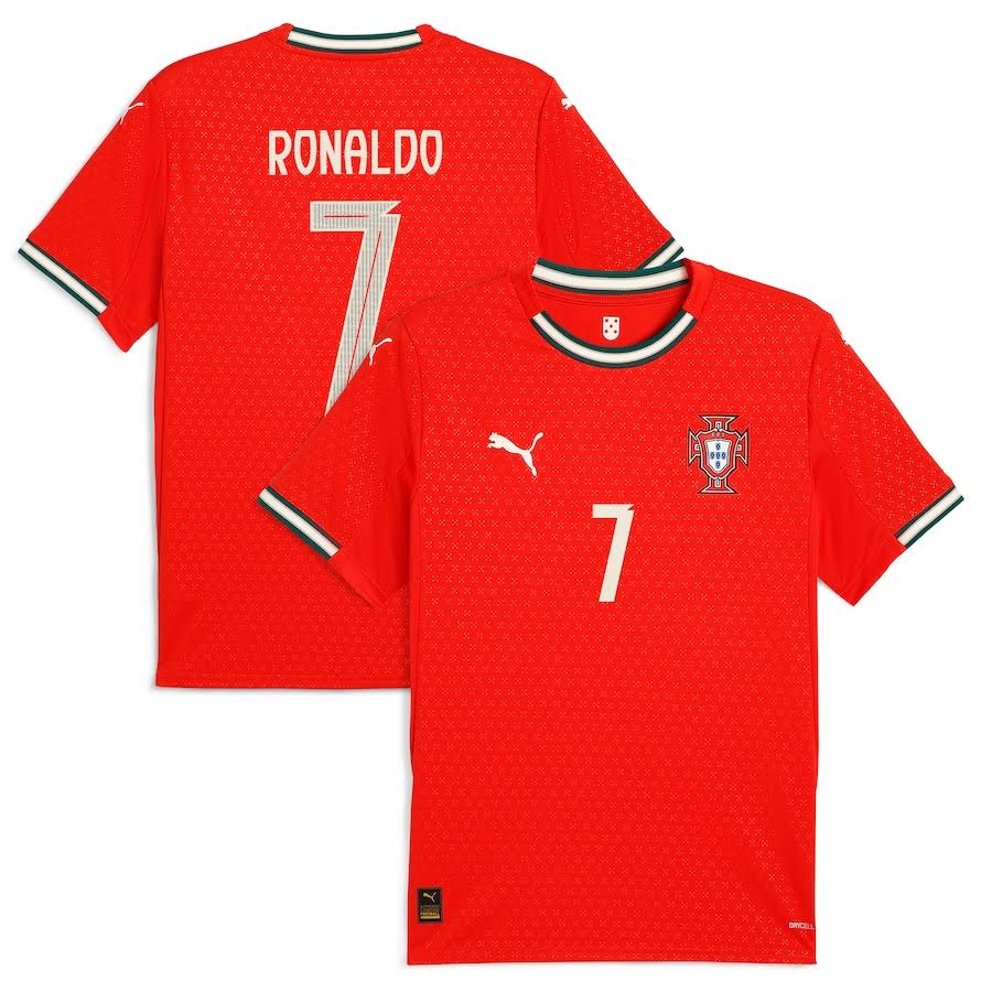 Puma Men s Cristiano Ronaldo Portugal National Team 2025 Home Replica Jersey
