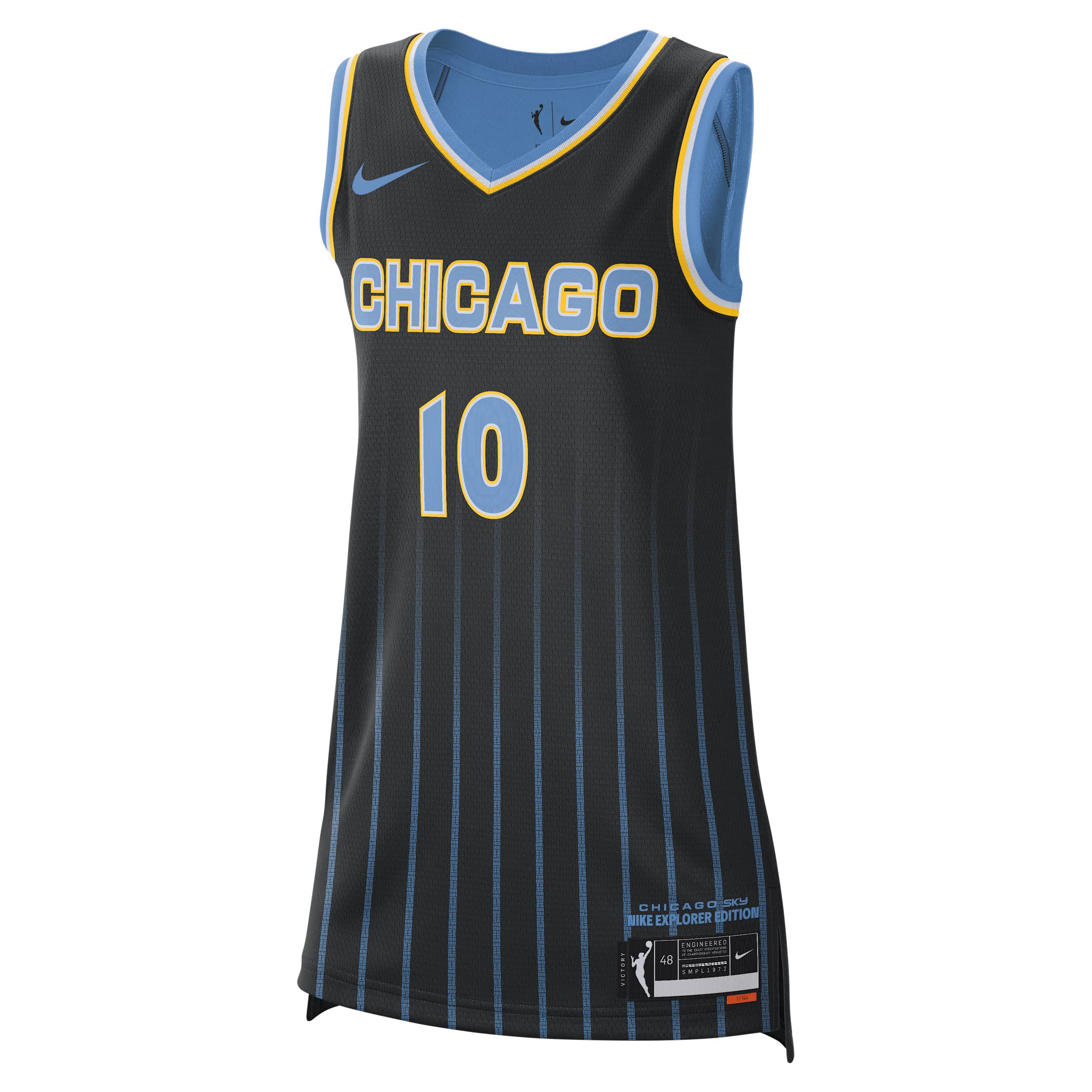 Unisex Nike Women s Angel Reese Black Chicago Sky 2024 Wnba Draft Explorer Jerse