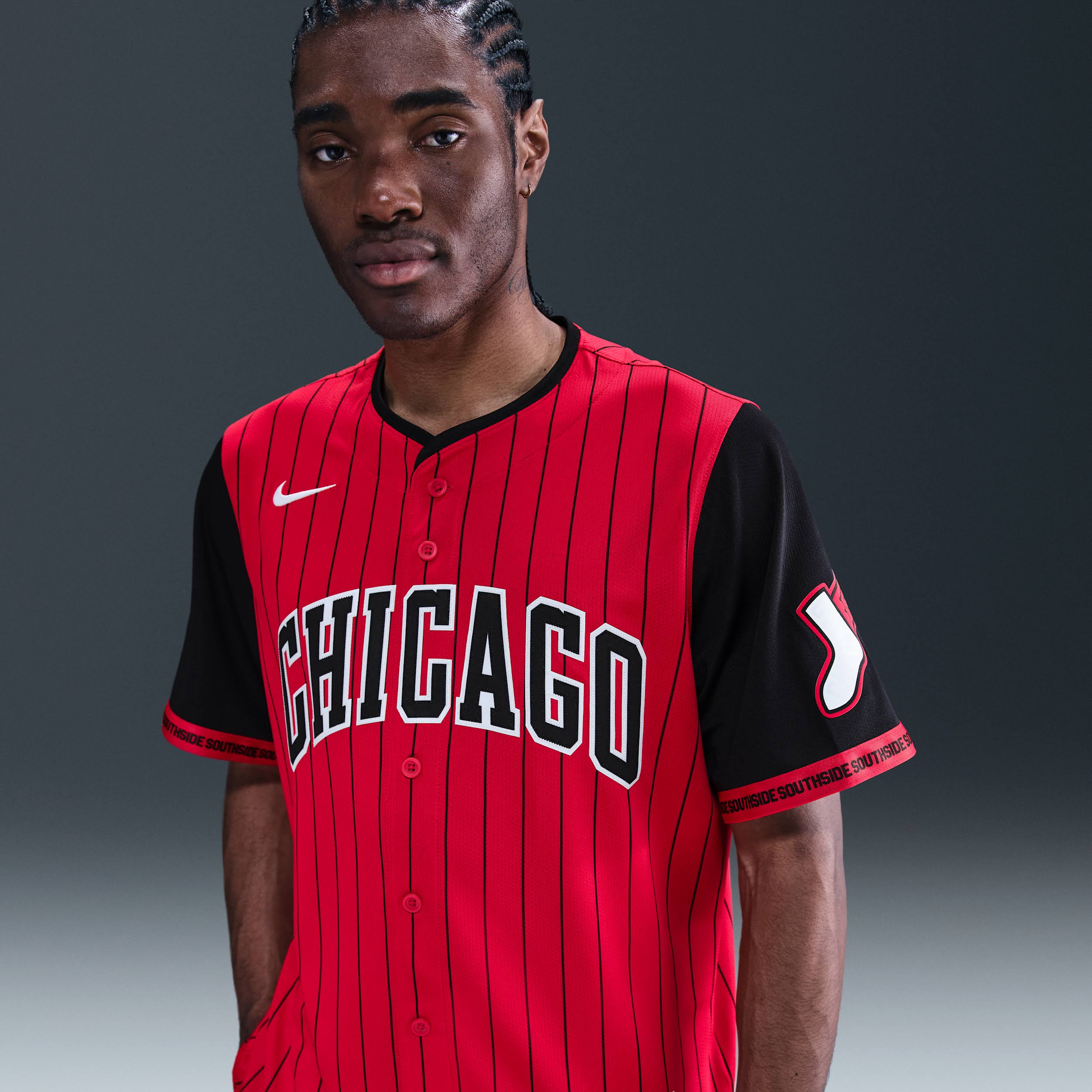 Men s Chicago White Sox Nike Red Black 2025 City Connect Limited Jersey