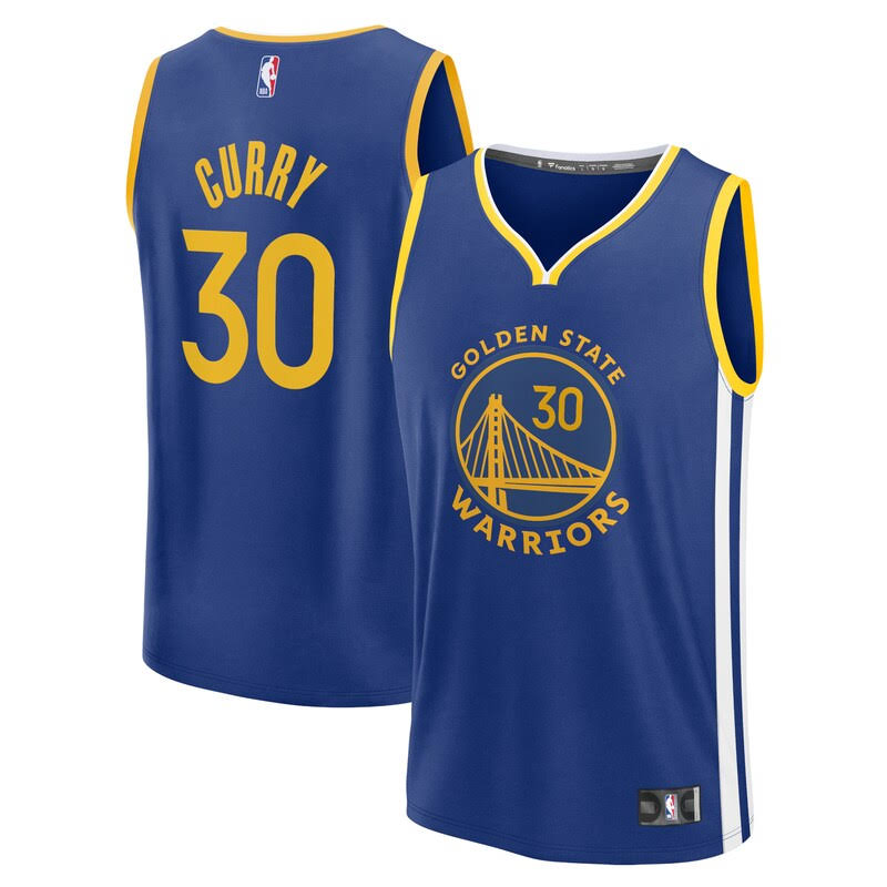 Fanatics Youth Stephen Curry Golden State Warriors Fast Break Replica Player Jer