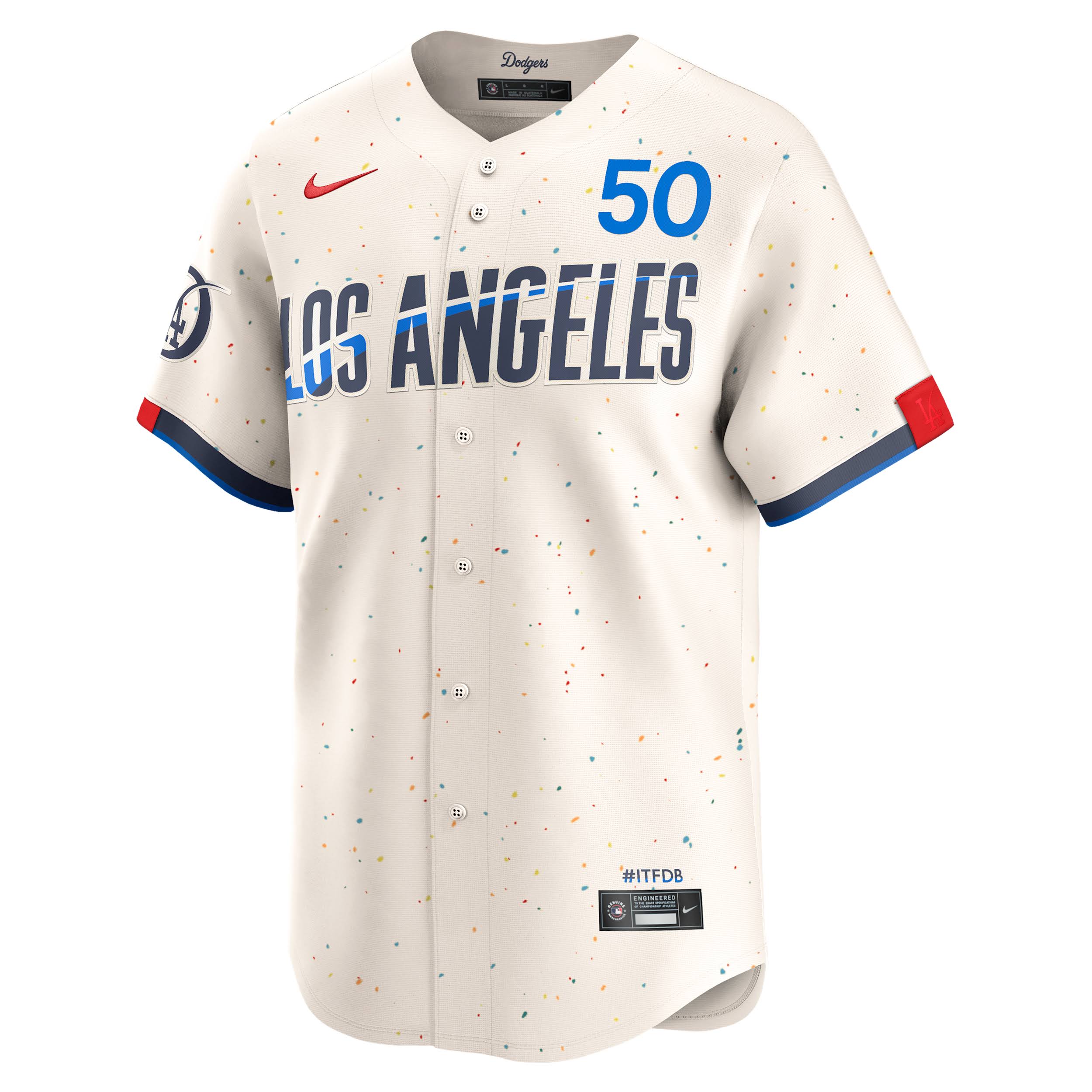 Men s Nike Mookie Betts Cream Los Angeles Dodgers City Connect Limited Player Je