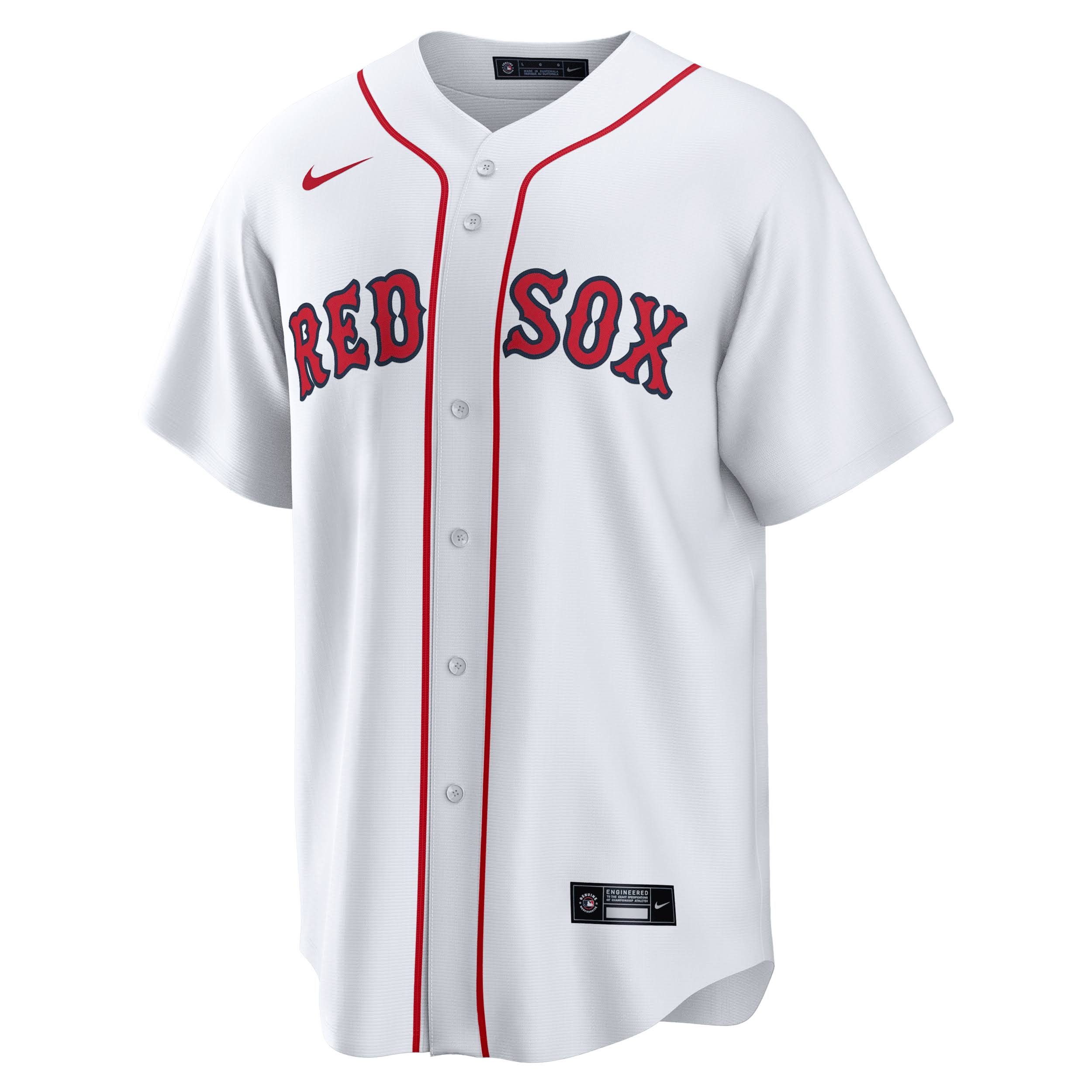 Men s Nike White Boston Red Sox Home Replica Jersey