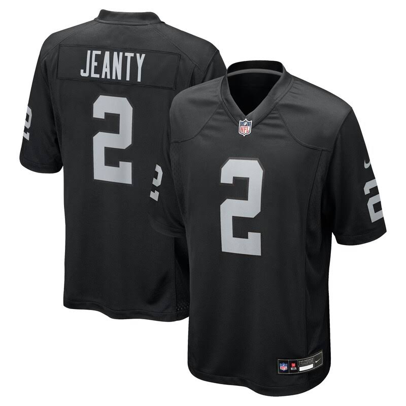 Youth Ashton Jeanty Las Vegas Raiders Black Nike Game Kids Jersey