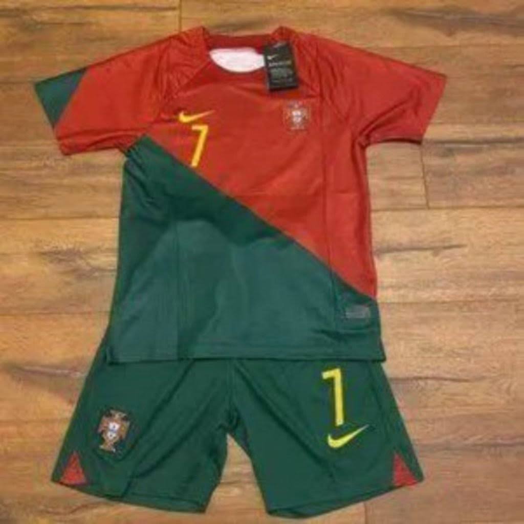 Nike Shirts Tops 2022 Portugal World Cup Ronaldo 7 Soccer Jersey And Shorts Set