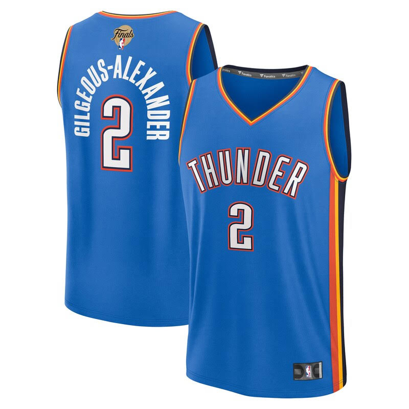 Men s Fanatics Shai Gilgeous Alexander Blue Oklahoma City Thunder 2025 NBA Final