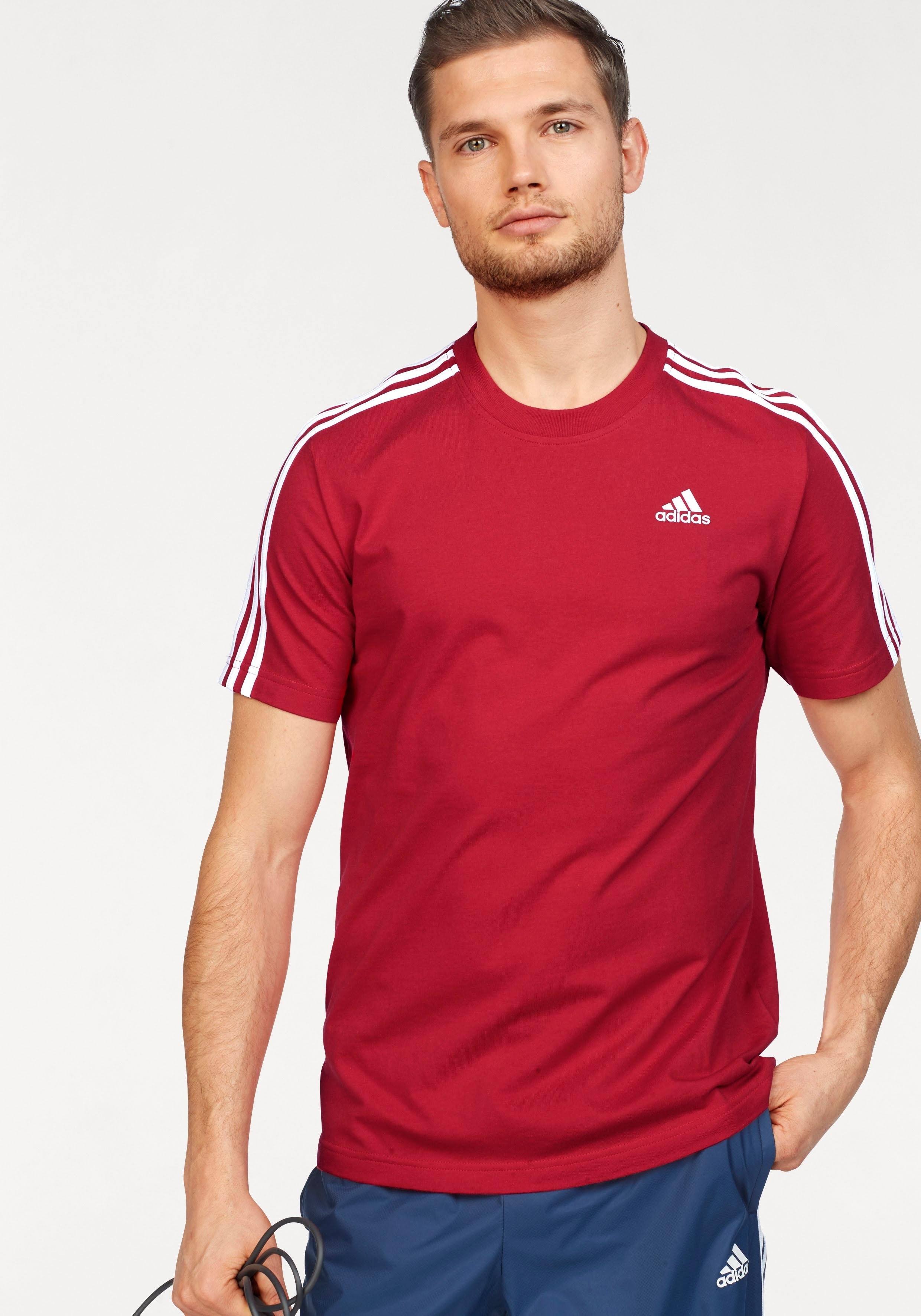adidas Men s Essentials Single Jersey 3 Stripes T Shirt