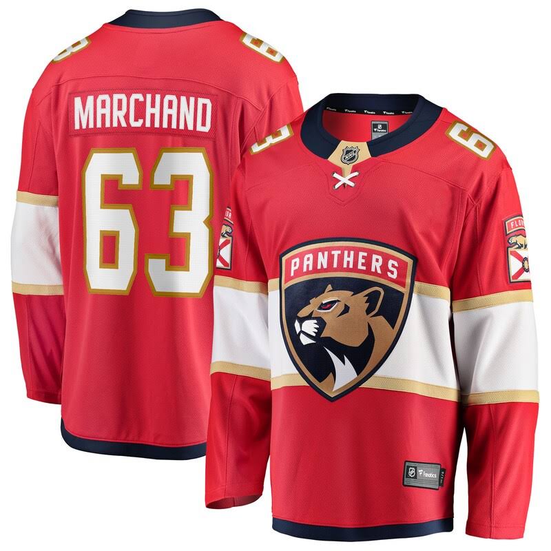 Men s Fanatics Brad Marchand Florida Panthers Home Breakaway Jersey