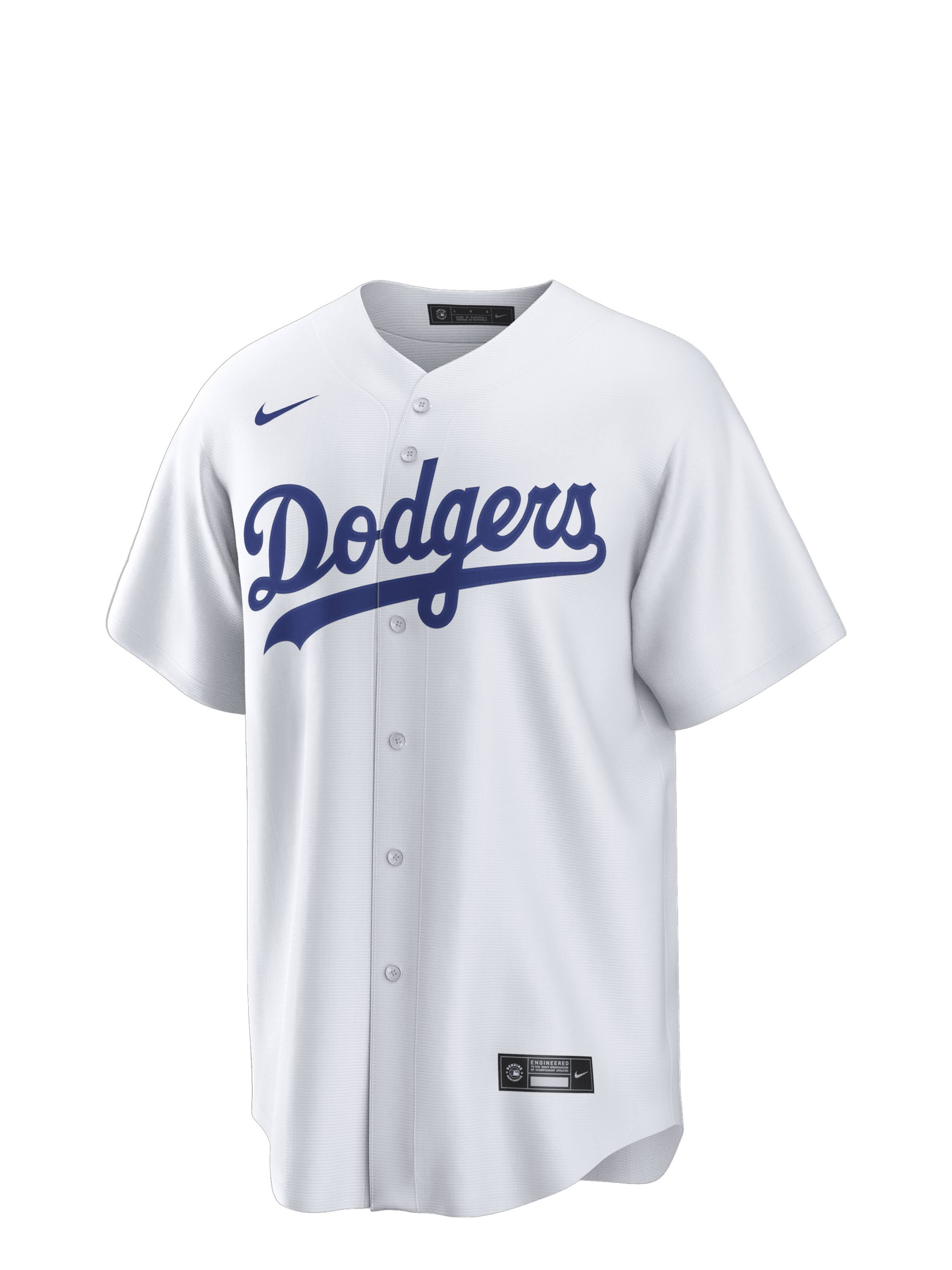 Men s Nike White Los Angeles Dodgers Home Replica Player Jersey