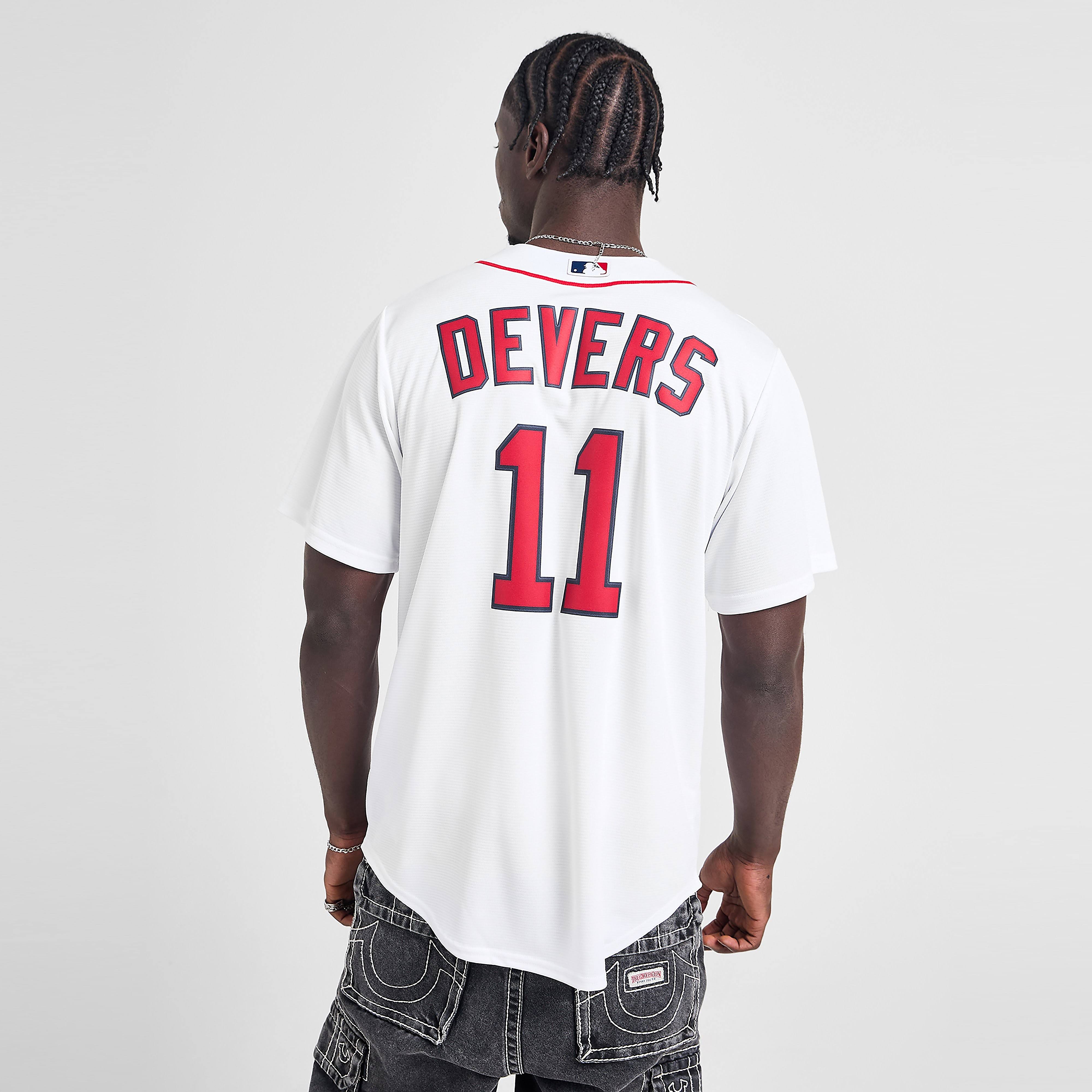 Men s Nike Rafael Devers White Boston Red Sox Home Replica Jersey