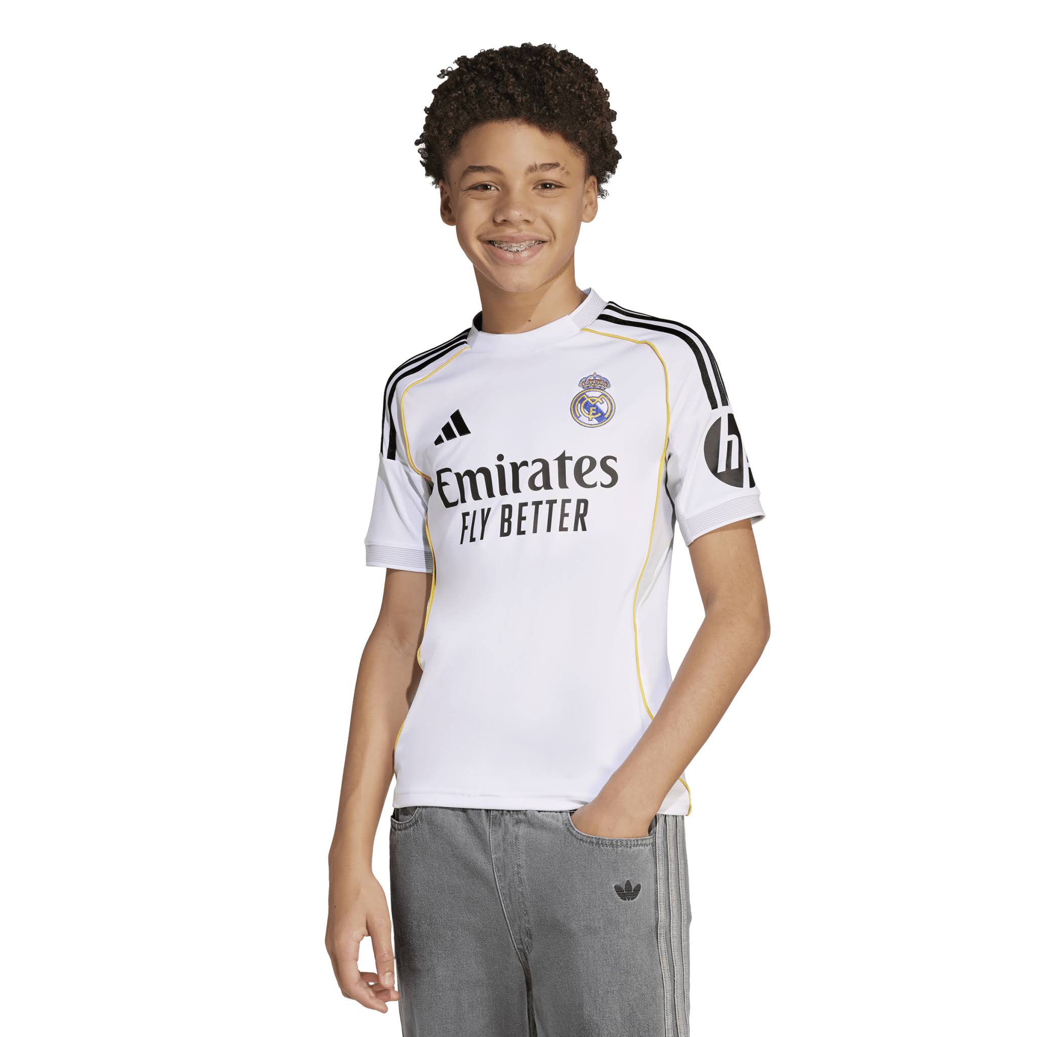 adidas Real Madrid 25 26 Youth Home Jersey Kids