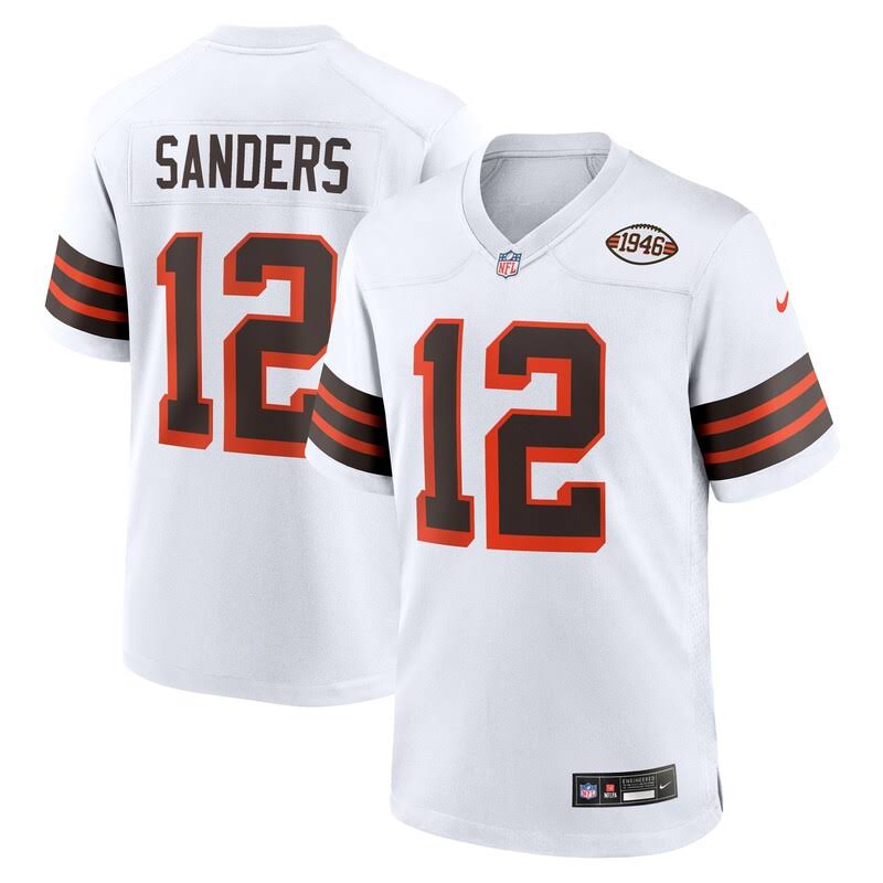 Men s Nike Shedeur Sanders Cleveland Browns 2025 NFL Draft 2nd Alternate Game Je