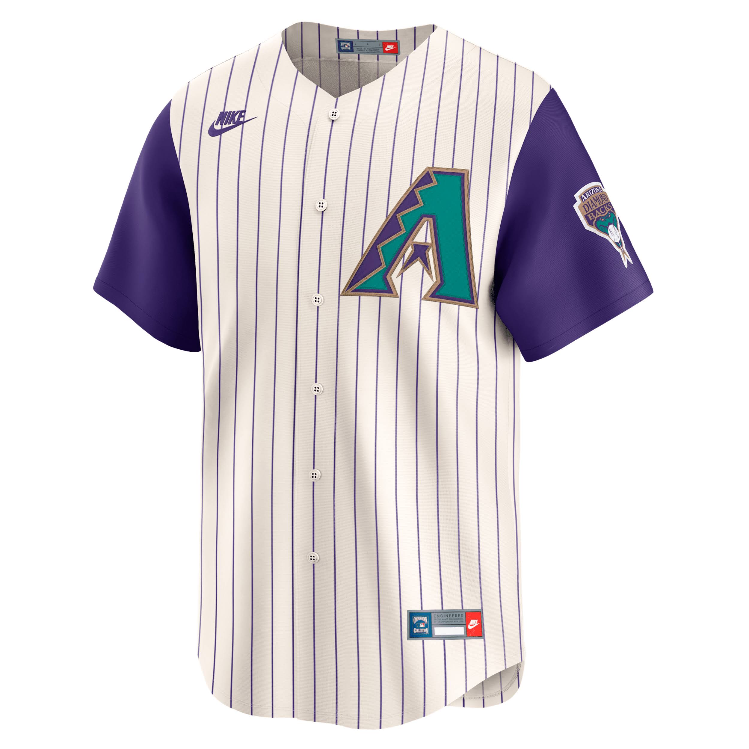 Men s Nike Randy Johnson Arizona Diamondbacks Throwback Cooperstown Collection L