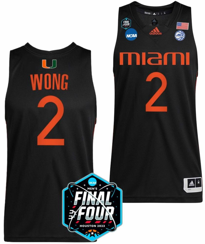 Isaiah Wong Jersey Miami Hurricanes 2023 Ncaa Final Four White College Basketba