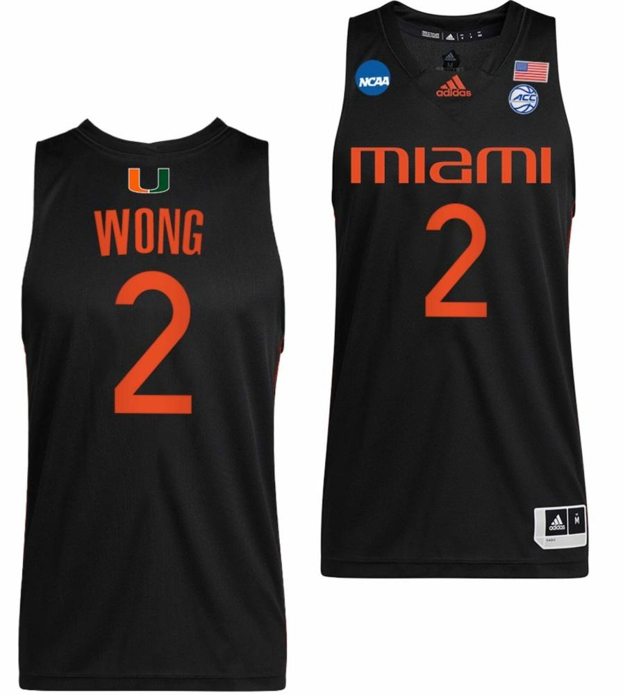 Isaiah Wong Jersey Miami Hurricanes College Basketball 2022 Ncaa March Madness