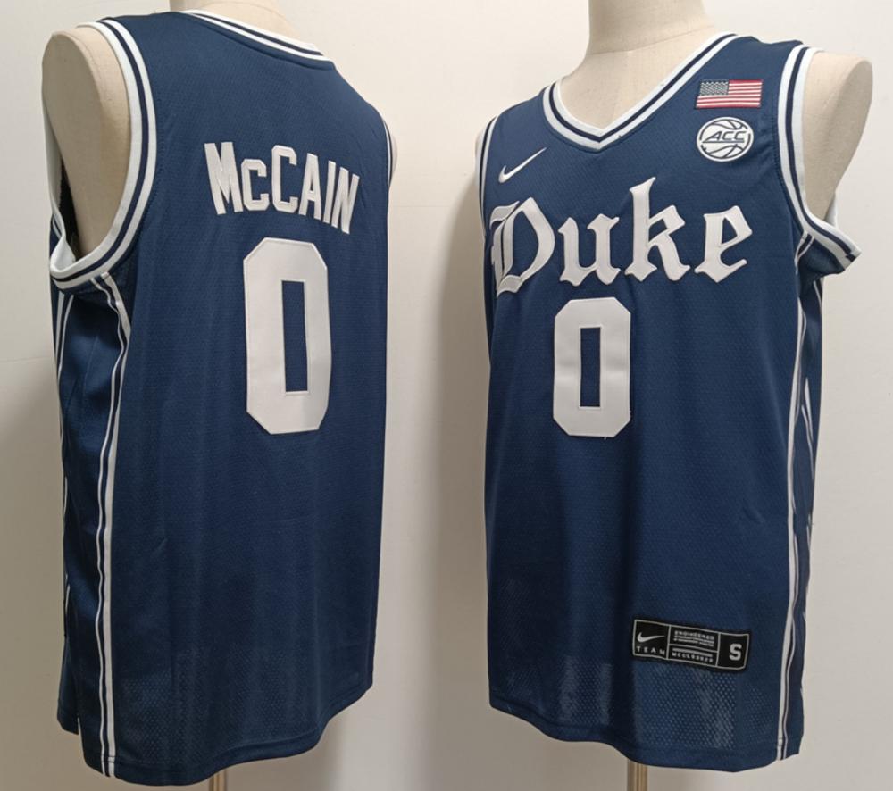 Jared Mccain Jersey 0 Duke Blue Devils College Basketball Stitched Navy