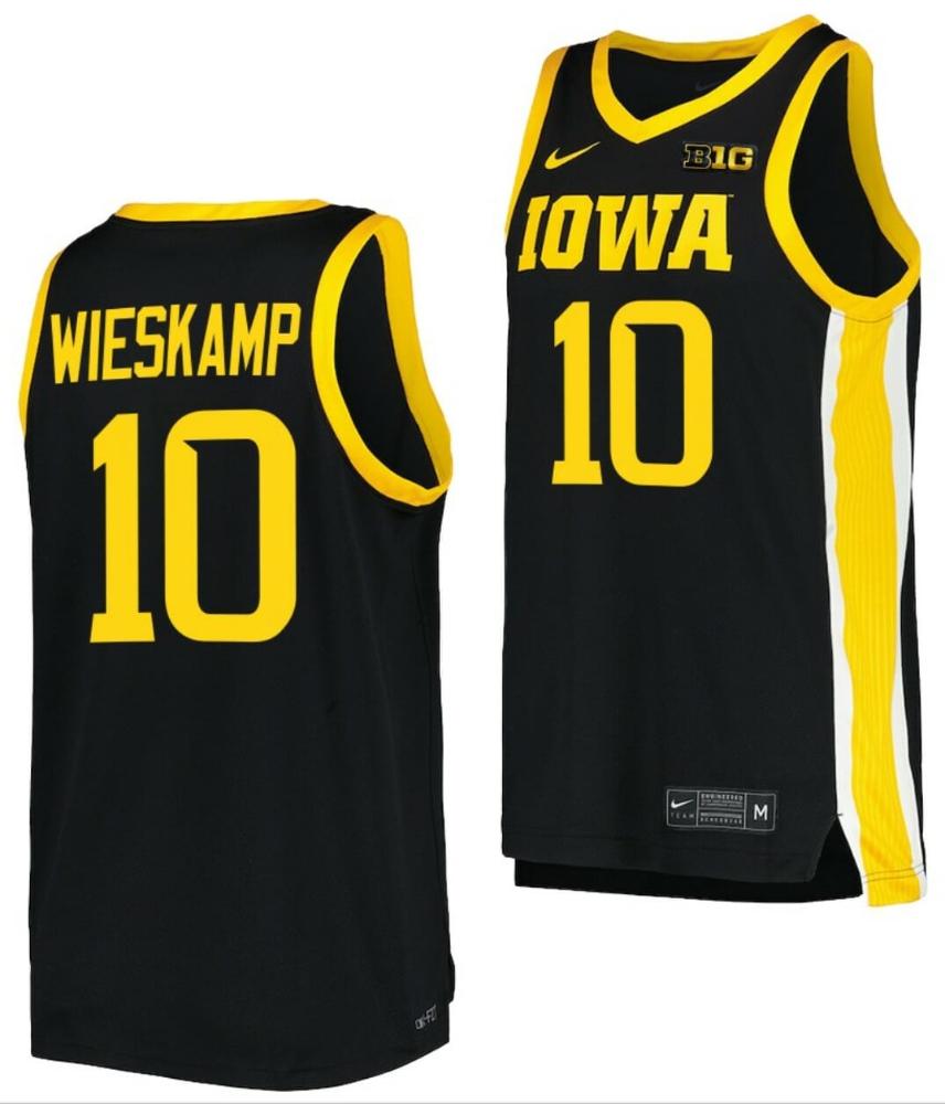 Joe Wieskamp Jersey Iowa Hawkeyes College Basketball Black 10