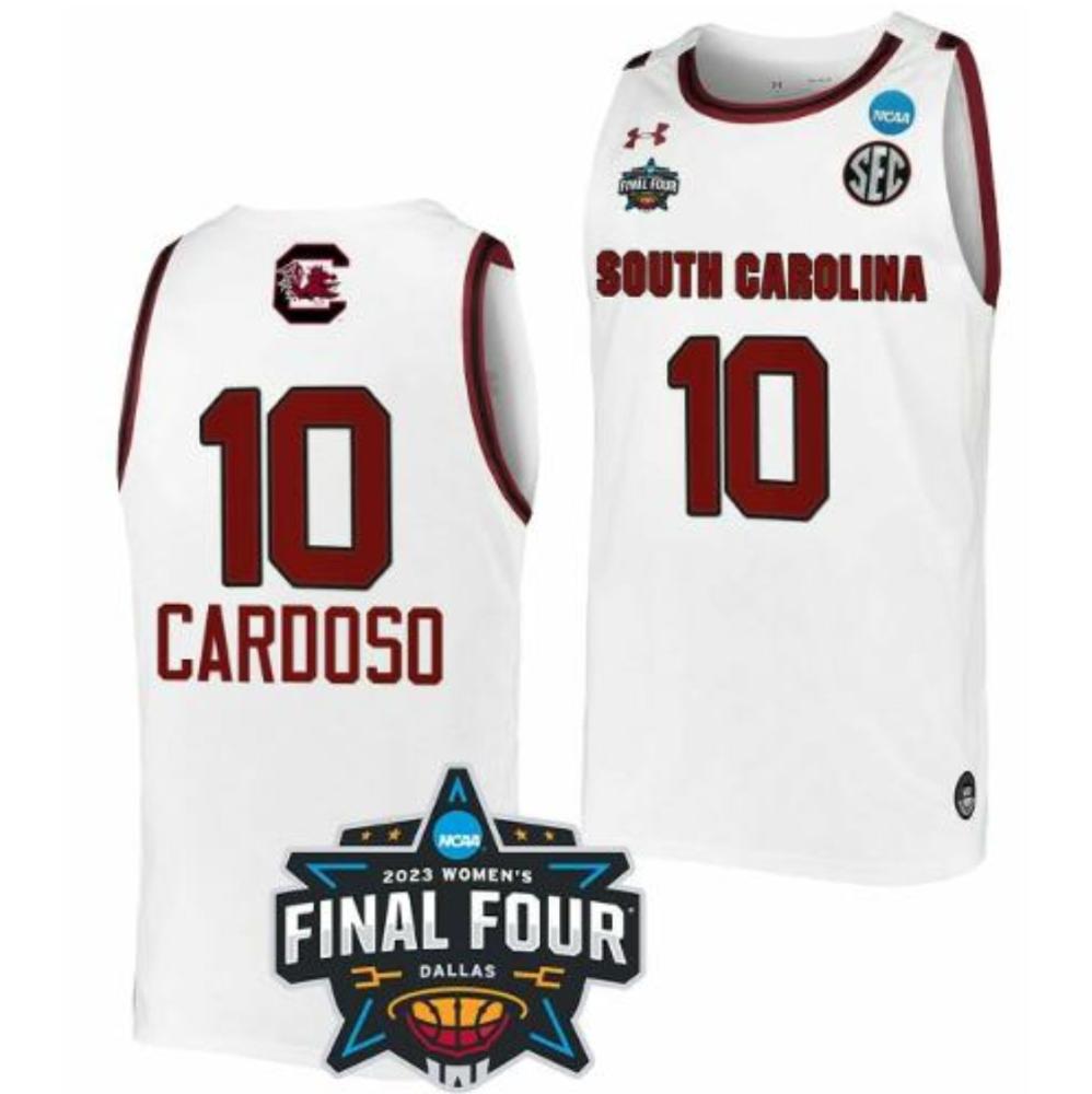 Kamilla Cardoso 10 Jersey South Carolina 2024 Ncaa Basketball Women Champions