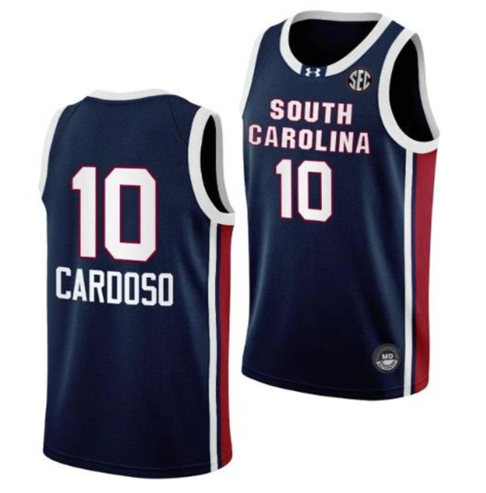 Kamilla Cardoso 10 Ncaa South Carolina College Basketball Navy Jersey