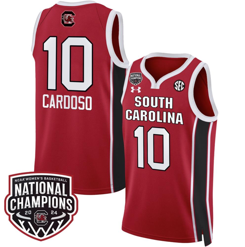 Kamilla Cardoso Jersey 10 South Carolina Gamecocks Champions All Stitched Red