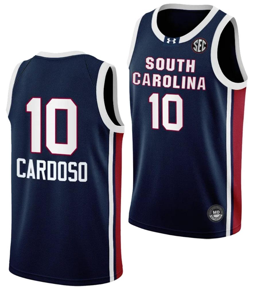 Kamilla Cardoso Jersey 10 South Carolina Gamecocks College Basketball Away Bla