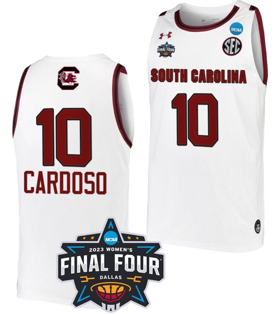 Kamilla Cardoso Jersey 10 South Carolina Gamecocks College Basketball White 20