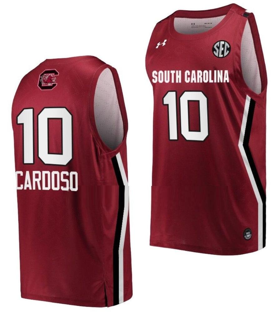 Kamilla Cardoso Jersey 10 South Carolina Gamecocks College Basketball Wine