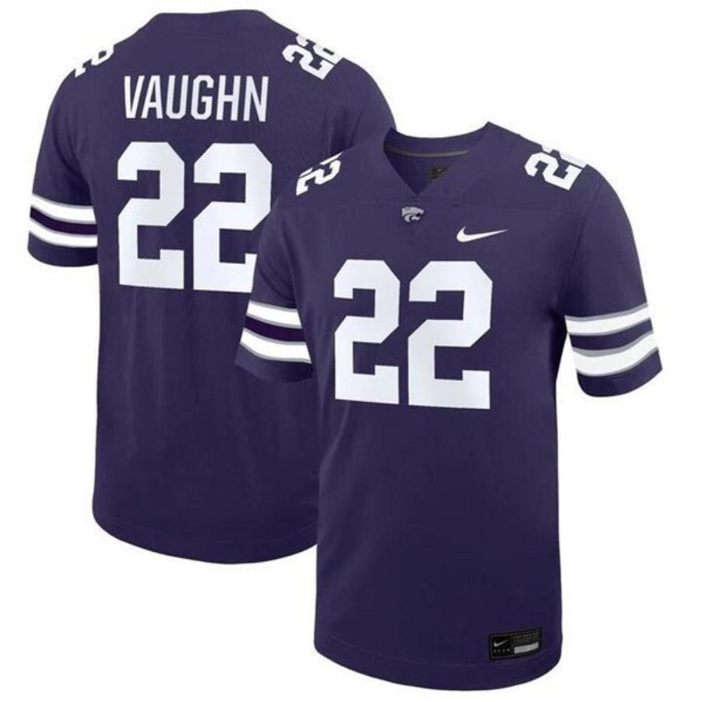 Kansas State Wildcats 22 Deuce Vaughn Purple Vapor Stitched Jersey