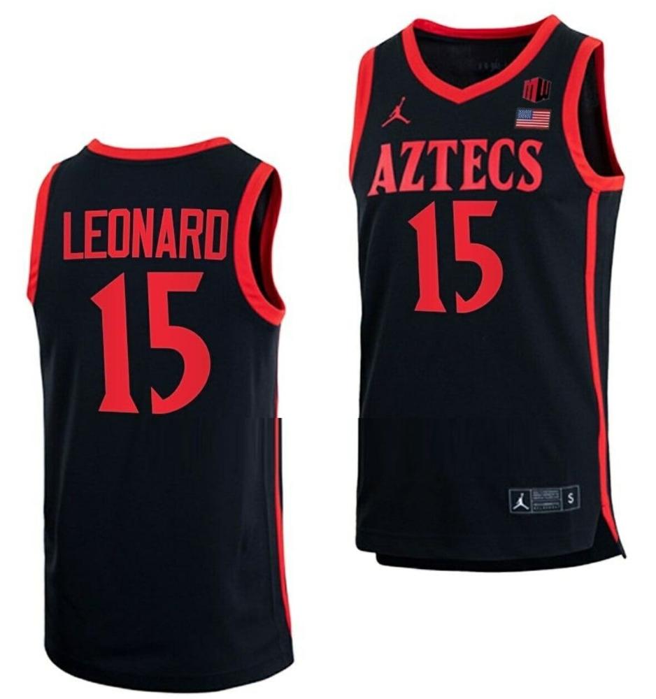 Kawhi Leonard Jersey San Diego State Aztecs College Basketball Black 15