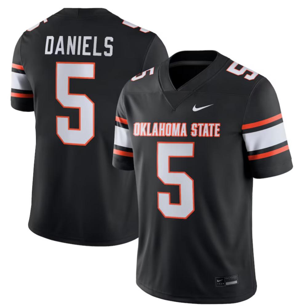 Kendal Daniels 5 Oklahoma State Cowboys Nil Football Player Game Jersey Black