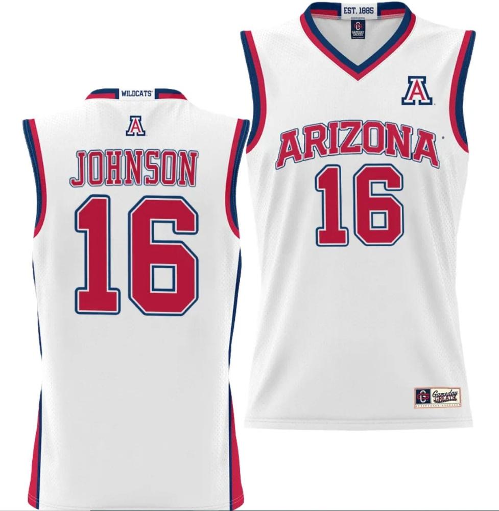 Keshad Johnson Jersey 16 Arizona Wildcats Nil College Basketball Lightweight W
