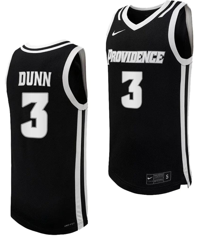 Kris Dunn Jersey 3 Providence Friars Replica College Basketball Black Uniform