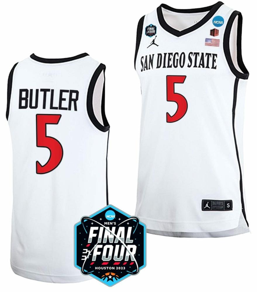 Lamont Butler Jersey San Diego State Aztecs College Basketball 2023 Ncaa Final