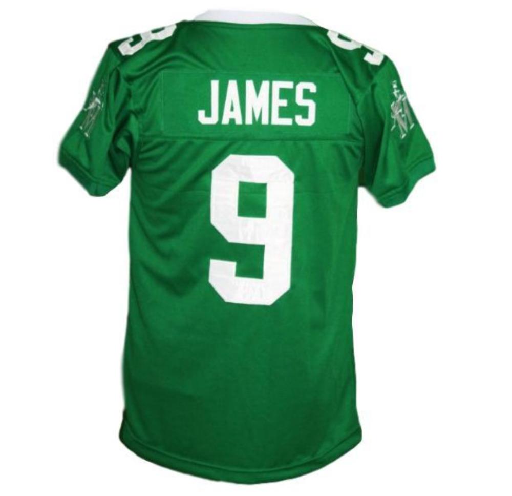 Lebron James 9 Irish High School New Men Football Jersey Green Any Size