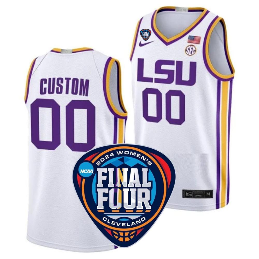 Lsu Tigers Custom Jersey 2024 Ncaa Womens Basketball National Champions