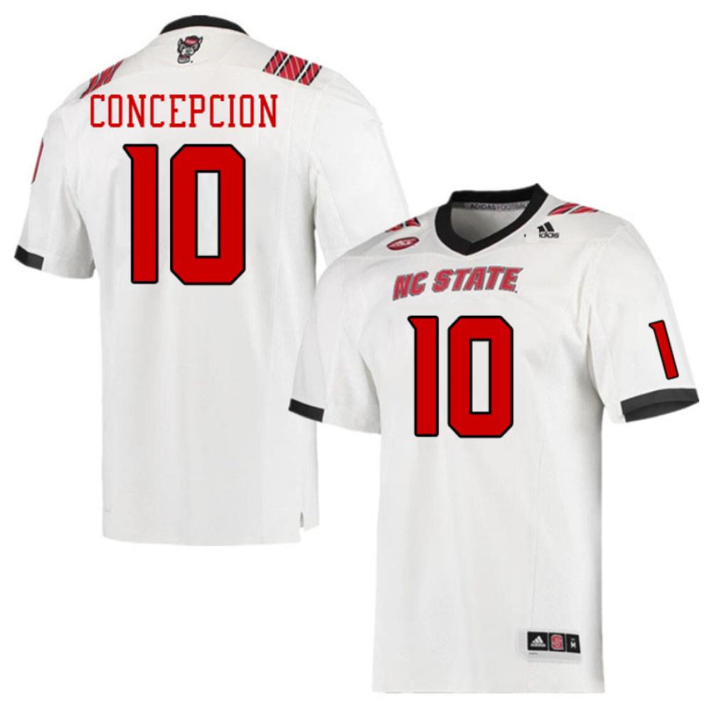 Men 10 K Concepcion Nc State Wolfpack College Football Jerseys Stitched White