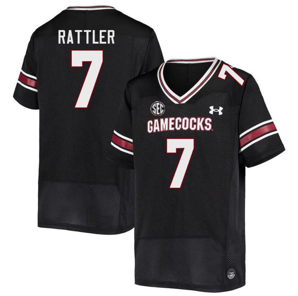 Men 7 Spencer Rattler South Carolina Gamecocks Football Jerseys Stitched Black