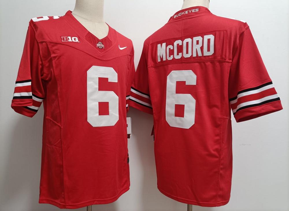 Men Buckeyes 6 Kyle Mccord Red Jersey