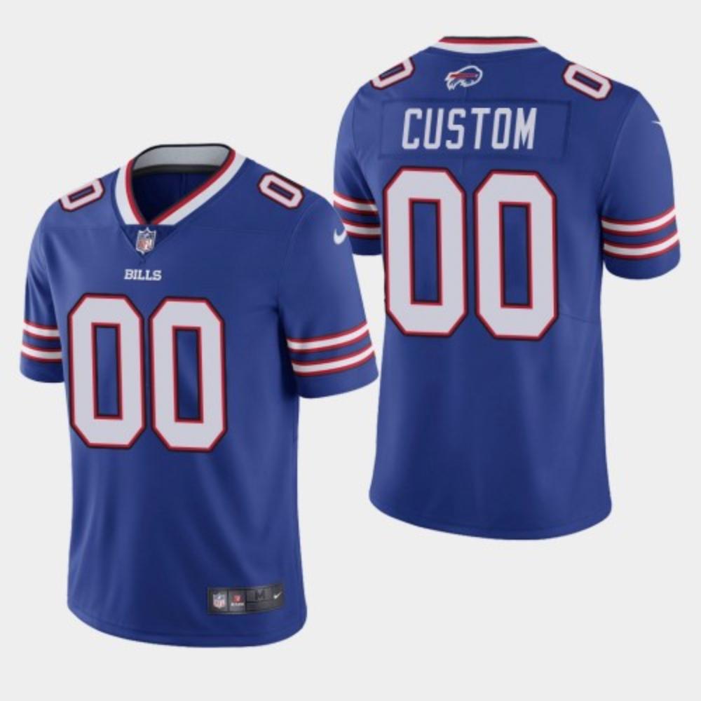 Men Buffalo Bills Custom Jersey Royal 2020 Limited Football Stitched