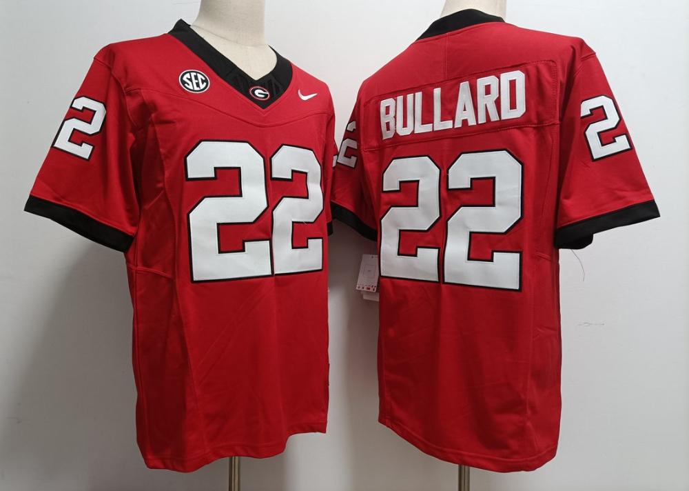 Men Bulldogs 22 Javon Bullard Red 2023 Fuse Vapor Jersey