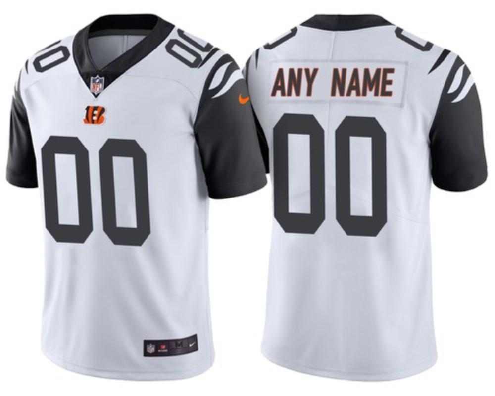 Men Cincinnati Bengals Custom Jersey White 2020 Limited Football Stitched