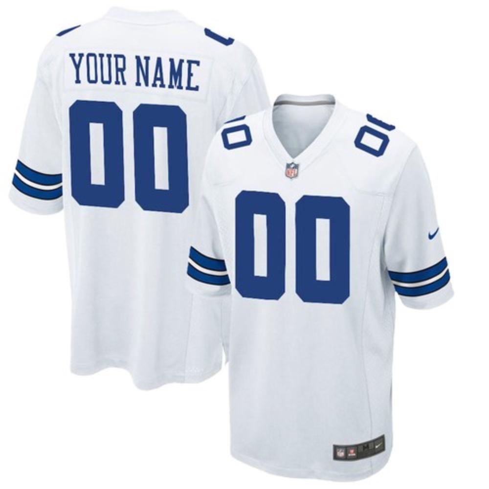 Men Dallas Cowboys Custom Jersey White 2020 Splip Football Stitched